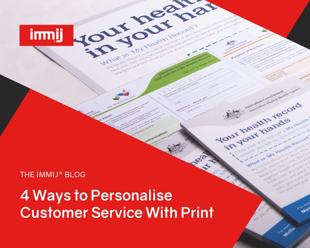 4 Ways to Personalise Customer Service with Print